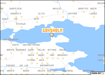 map of Göksholm