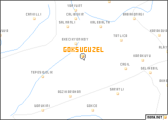 map of Göksügüzel