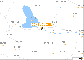 map of Göksügüzel