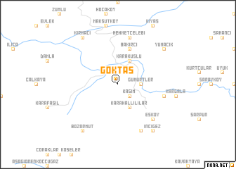 map of Göktaş