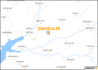 map of Gökveliler