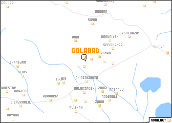 map of Golābād