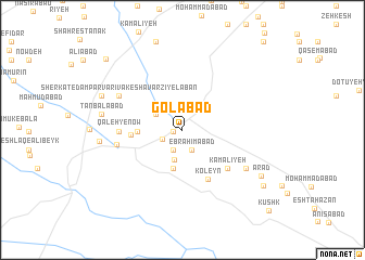 map of Golābād