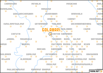 map of Golābāri