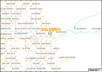 map of Golābāri