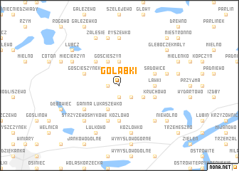 map of Gołąbki