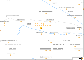 map of Golāblū