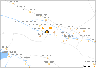 map of Golāb