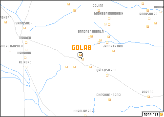 map of Golāb