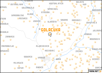 map of Gola Čuka