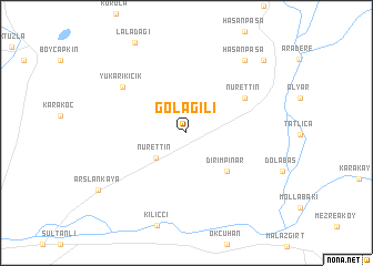 map of Gölağılı