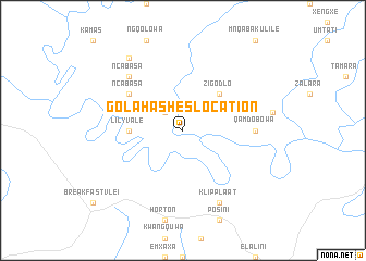 map of Gola Hasheʼs Location