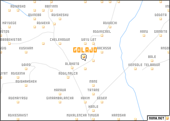 map of Golajo