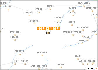 map of Golak-e Bālā