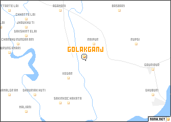map of Golakganj