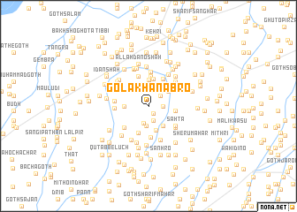 map of Gola Khān Abro