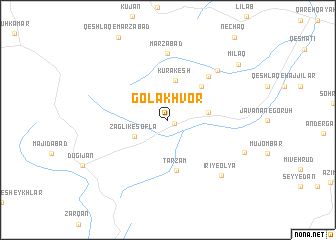 map of Golākhvor