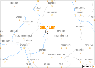map of Gölalan