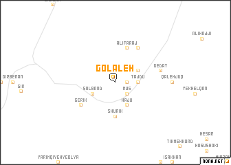 map of Gol‘āleh