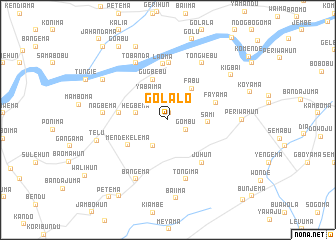 map of Golalo