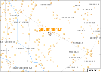 map of Golāmāwāla