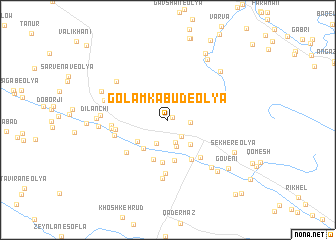 map of Golam Kabūd-e ‘Olyā