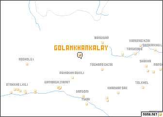 map of Golāmkhān Kalay