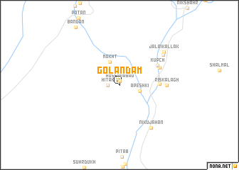 map of Golandām