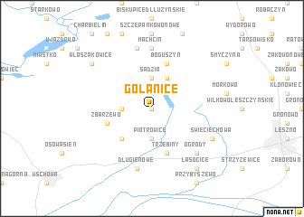 map of Gołanice