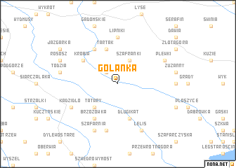 map of Golanka