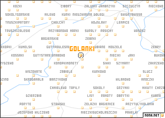 map of Golanki