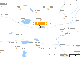 map of Golanovo