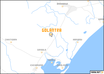 map of Golantra