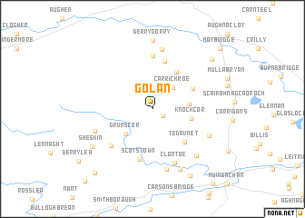map of Golan