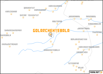 map of Golārcheh-ye Bālā