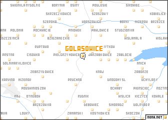 map of Golasowice