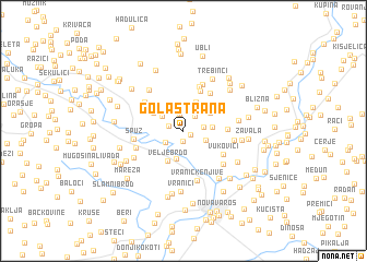 map of Gola Strana