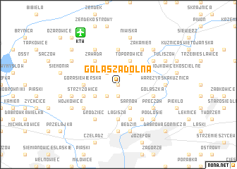 map of Gołąsza Dolna