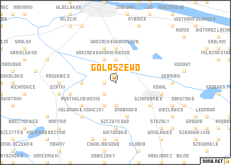 map of Gołaszewo