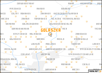 map of Golaszka