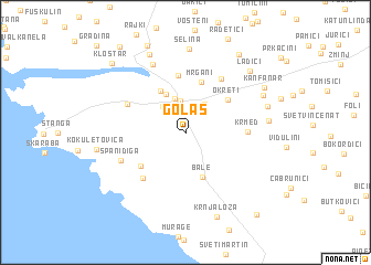 map of Golaš