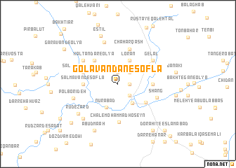map of Golāvandān-e Soflá