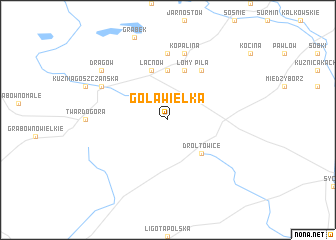 map of Gola Wielka