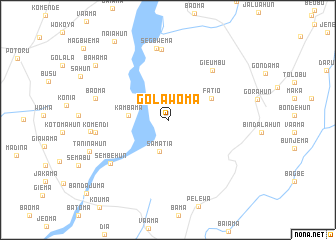 map of Golawoma