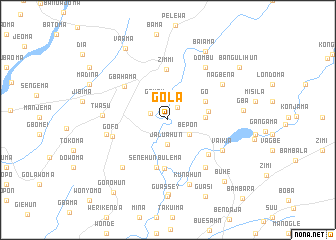 map of Gola