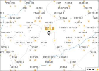 map of Gola