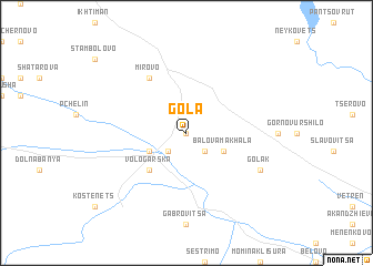 map of Gʼola