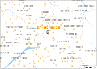 map of Gol Bābakān