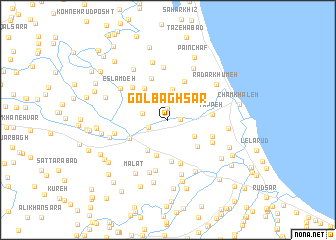 map of Golbāgh Sar