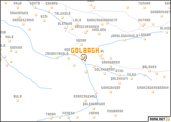 map of Gol Bāgh